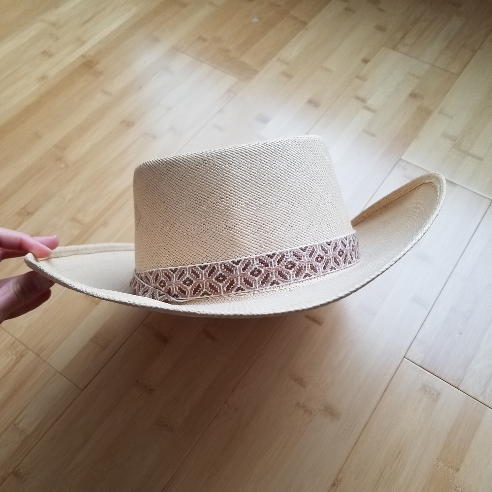🌸 Vintage Stetson "Derringer" Genuine Panama Hat